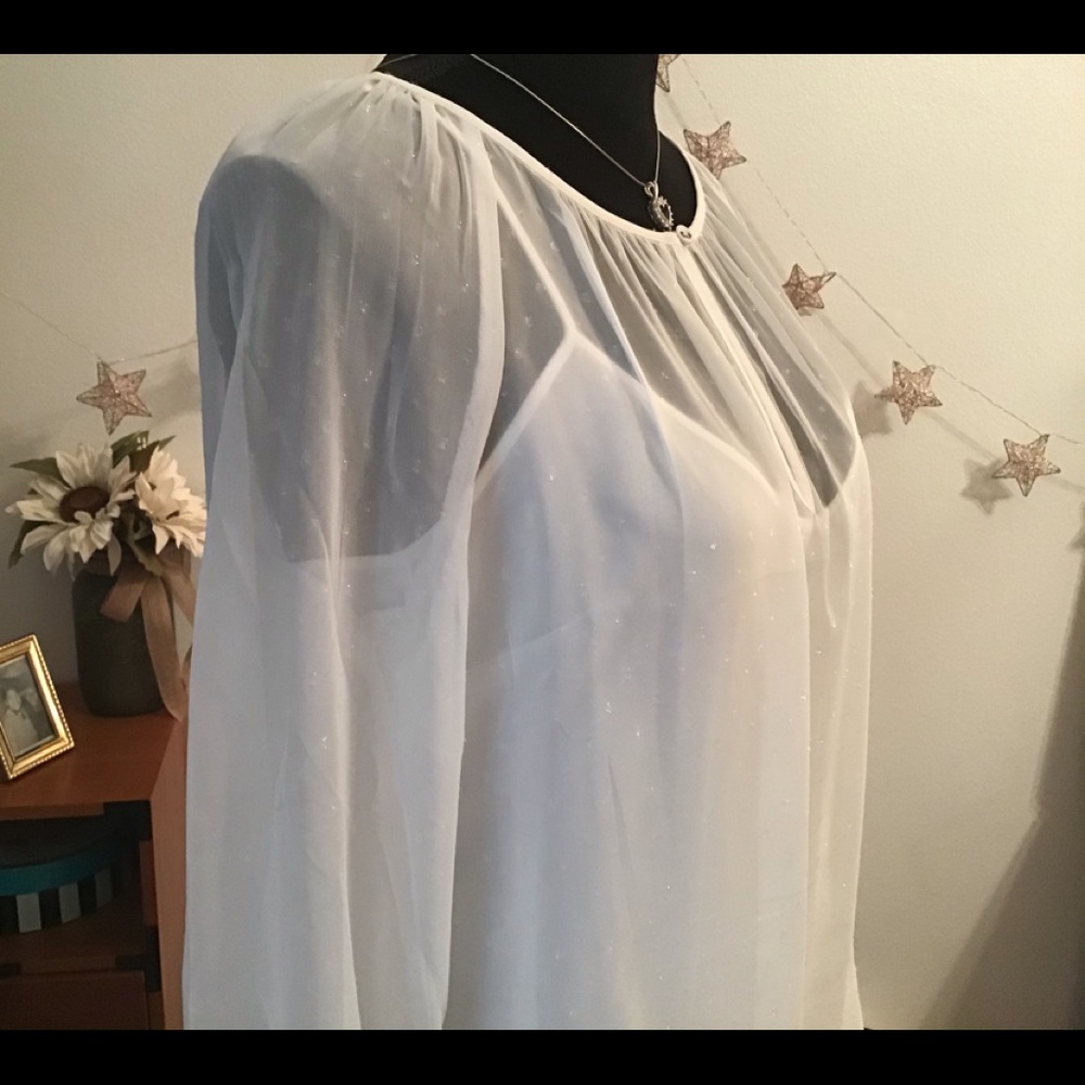 J.Crew Sheer Top - Picture 4 of 8